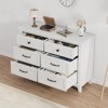 6 Drawer Dresser for Bedroom, 47" Wide Wooden Storage Chest, Freestanding Closet Organizer - 4 of 4