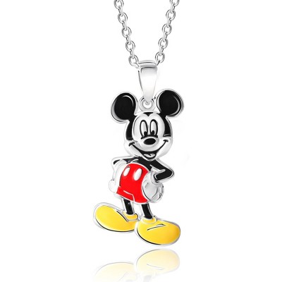 Disney Mickey Mouse Women Silver-plated Enamel Classic Mickey Mouse ...