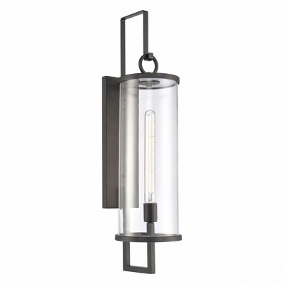 Elk Home Hopkins 1 - Light Wall Light in  Charcoal Black
