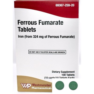 FERROUS FUMARATE TB 324MG 100 CT