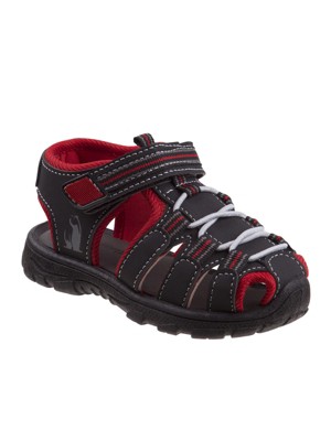 Rugged Bear Boy Closed-toe Toddler Sport Sandals - Black Red, 10 : Target