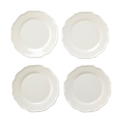 Lakeside Ruffled Dinner Plates - Melamine Bead Dinnerware - Set of 4