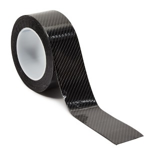 Stockroom Plus Universal Carbon Fiber Automotive Anti-Collision Strip, Door Sill Protector Edge Guard for Car Trunk, 2 in x 33 ft Black - 1 of 4