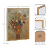 Kate & Laurel All Things Decor 16"x20" Gallery George Inness Still Life with Flowers Print Gold - 3 of 4