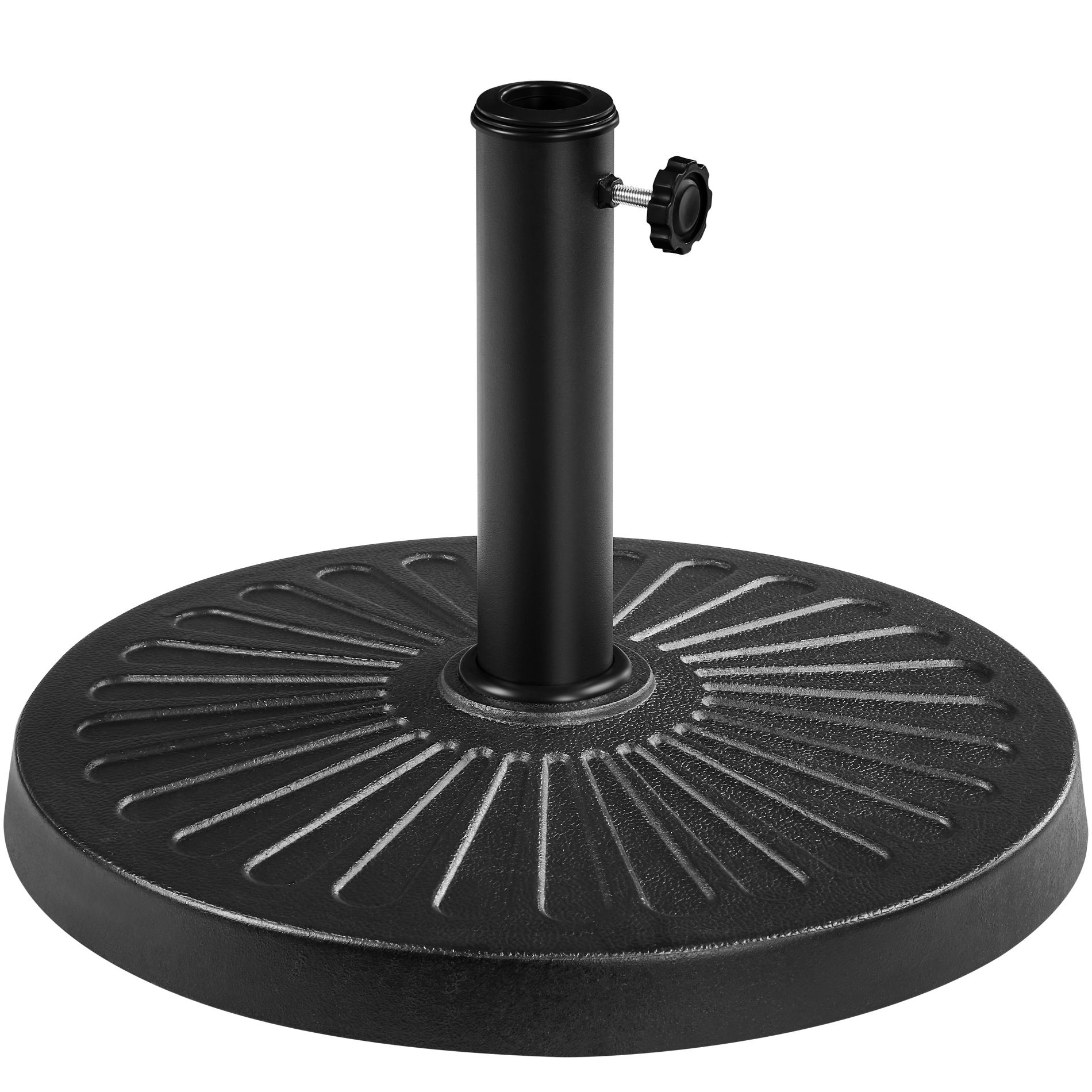 Yaheetech 26.5lbs 18inch Patio Heavy Duty Market Umbrella Base Stand All Weather Umbrella Base for Garden Backyard
