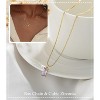 Emerald Birthstone Necklace, 14K Gold Plated Dainty Pendant for Women & Mothers, Green Cubic Zirconia Birthday Gift Jewelry - 3 of 4
