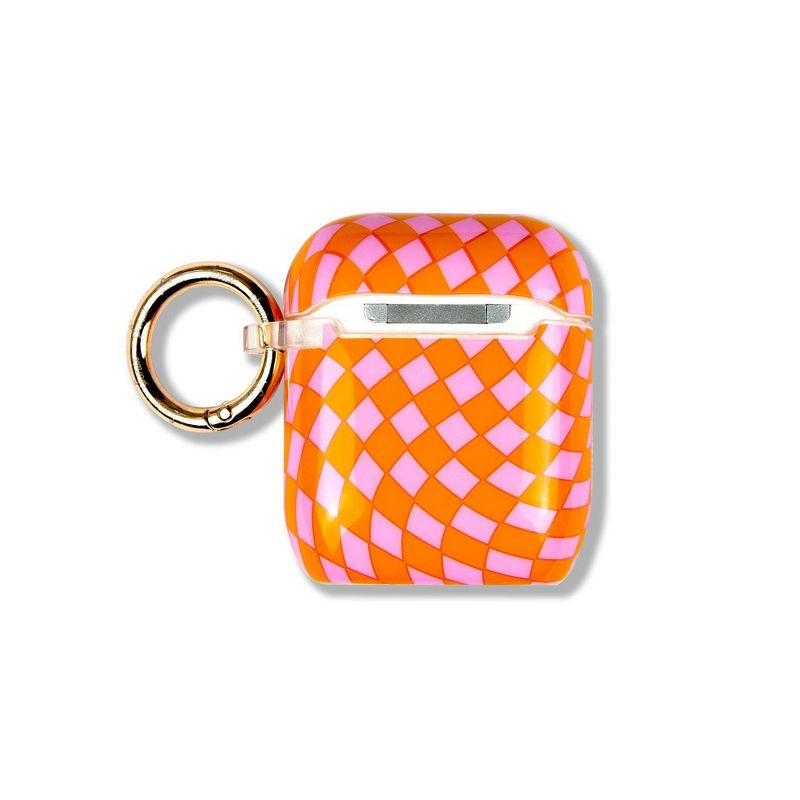 Sonix Apple AirPods (1/2 Generation) Case - Checkmate Pink/Orange, 4 of 5