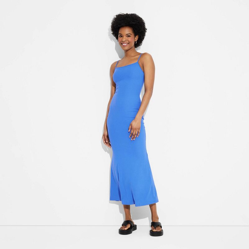 Women's Ribbed Maxi Slip Value Dress - Wild Fable™, 3 of 5