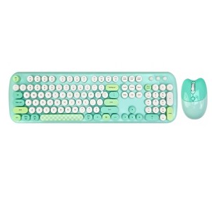SAHARA - Wireless Keyboard & Mouse Combo - Silent Click, Colorful 104 Keys - 1 of 4