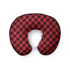 Bacati - 3 pc Lumberjack Red Black Gray Boys Hugster Feeding & Infant Support Nursing Pillow - 3 of 4