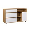 Bella Depot Contemporary 4-Door Sideboard with Open Storage - 4 of 4