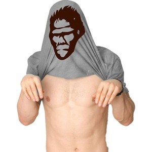 Ask Me About My Bigfoot T Shirt Funny Graphic Sasquatch Flip Shirts Yeti Humor - Crazy Dog Men's T Shirt - 1 of 4
