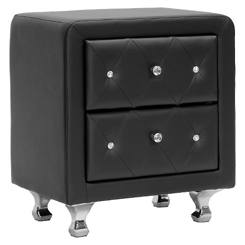 Stella Crystal Modern Nightstand Baxton Studio Target