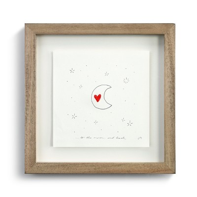 DEMDACO To the Moon and Back Wall Art Brown