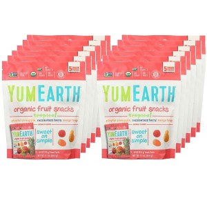 Yumearth Organic Tropical Fruit Snacks - Case of 12/3.1 oz - 1 of 4
