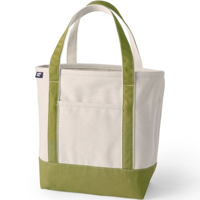 Lands' End Open Top Canvas Tote Bag