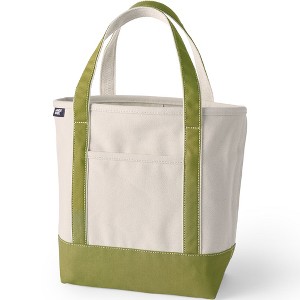 Lands' End Open Top Canvas Tote Bag - 1 of 4