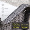 XIZZI 7 PCS Patio Furniture Sets with Outdoor Sofa Swivel Rocking Chairs and Fire Pit Table - 3 of 4