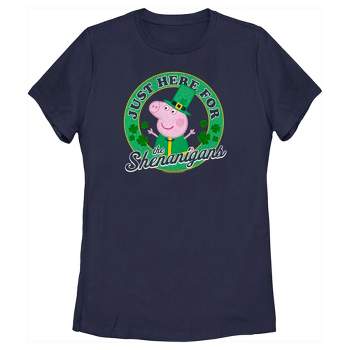 Women's Peppa Pig Just Here for the Shenanigans T-Shirt