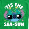 Men's - Lilo and Stitch - Tis the Sea-Sun Christmas Short Sleeve Graphic T-Shirt - 2 of 4