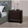 NicBex 16 inch Wide Nightstand with 2 Drawers,Modern Side Table with Round Knob Handle,Bedside Table for Bedroom,Living Room - 4 of 4