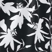 black white print