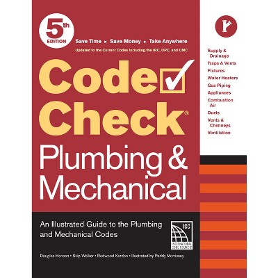 Code Check Plumbing & Mechanical 5th Edition - by  Redwood Kardon & Douglas Hansen & Skip Walker (Spiral Bound)