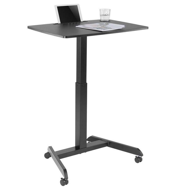 Monoprice Gas-Lift Height Adjustable Sit-Stand Mobile Rolling Workstation Laptop and Computer Desk V2, 5 of 7