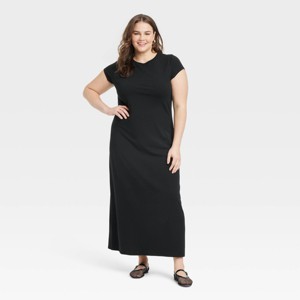 Women's Short Sleeve Knit Maxi Dress - A New Day™ - 1 of 3