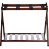 Casual Home Luggage Rack, Walnut, Solid Wood - 3 of 4