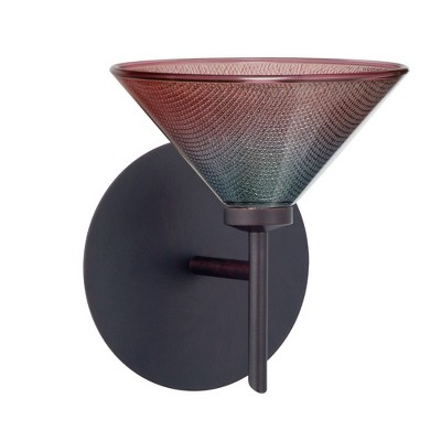Besa Lighting Kona 1 - Light Wall Light in  Bronze