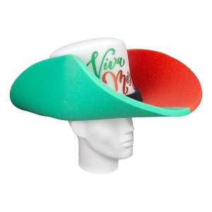Foam Party Hats Viva Mexico Giant Cowboy Hat - 1 of 4