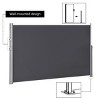 Tangkula 118.5"x 63" H Patio Retractable Folding Side Awning Screen Privacy Divider - 4 of 4
