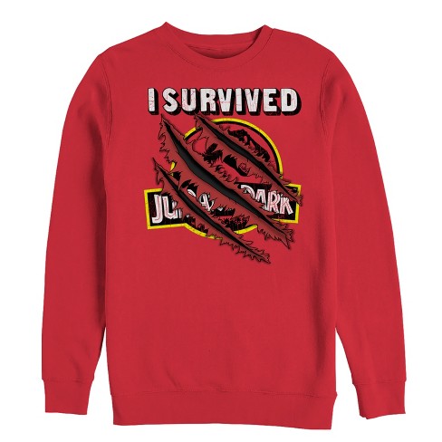 Men's Jurassic Park I Survived Scratch Sweatshirt - image 1 of 3