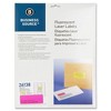 Business Source Laser Labels Fluorescent 1"x2-5/8" 750/PK Neon Pink 26138 - 2 of 2