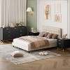 Dresser for Bedroom, Large 7 Drawer Dresser Organizer with Golden Metal Handle and Legs,Black - 3 of 4