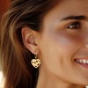 Ross-Simons 2.78 ct. t.w. Multi-Gemstone Heart Drop Earrings in 18kt Gold Over Sterling - 2 of 3