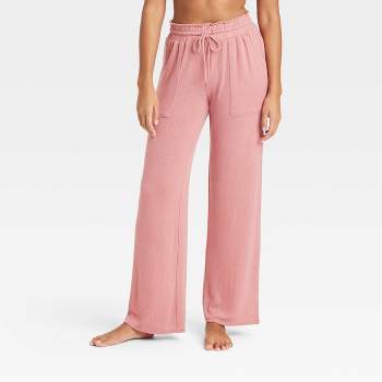 Women's Cozy Ribbed Crossover Waistband Flare Leggings Pajama