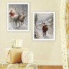 Gulches 2-Piece Vignette On The Eve of Christmas White Framed Wall Art by Jo Moulton, Ready-to-Hang for Living Room, Holiday Decor - 3 of 4