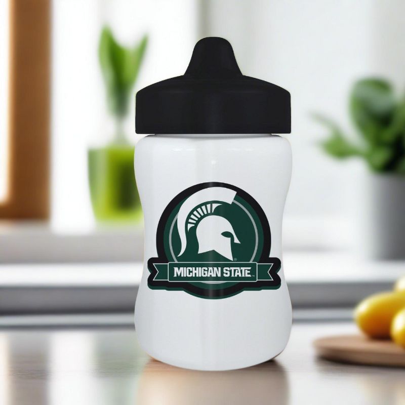 BabyFanatic Toddler and Baby Unisex 9 oz. Sippy Cup NCAA Michigan State Spartans, 4 of 5