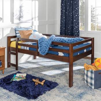 Twin Indy Solid Wood Low Kids' Loft Bed Walnut - Saracina Home