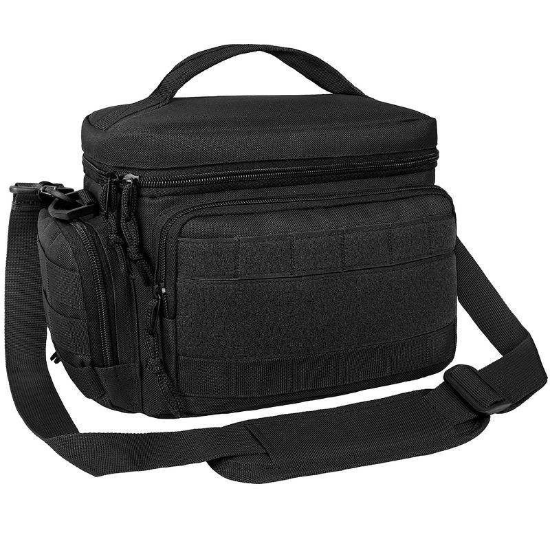 OPUX Tactical Lunch Box Men Adult, Insulated Large Cooler Bag with MOLLE, Mesh Side Pockets Pail Office Meal Prep, 1 of 8