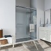 ONWITH 50 in. - 54 in. W x 72 in. H Sliding Framed Shower Door in Chrome with Clear Glass - 3 of 4