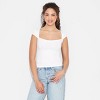 Women's Cap Sleeve Portrait Neck T-Shirt - Wild Fable™ - 2 of 4
