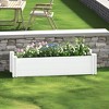 Lirago 47.2" x 11.8" x 11.8" White PVC Modular Garden Fence Panel-Durable, Easy to Install & Soil Improvement Solution - 2 of 4