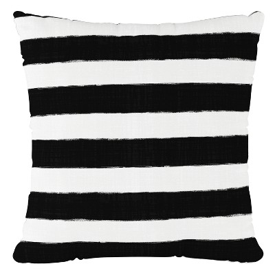 black and white throw pillows