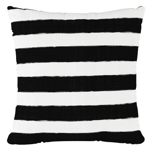 black and white pillows outdoor