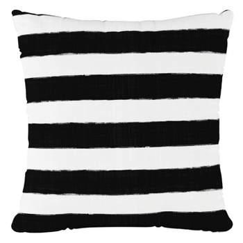 Black/White Stripe Throw Pillow - Skyline Furniture