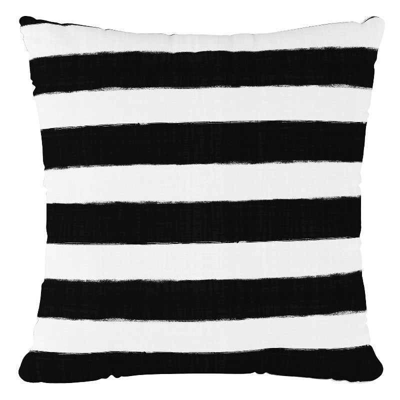 Black/White Stripe Throw Pillow - Skyline Furniture, 1 of 6