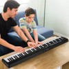Costway 88 Key Folding Piano Keyboard with Wireless MIDI Dual Speakers 1000 Timbres Black/Pink/White - 2 of 4
